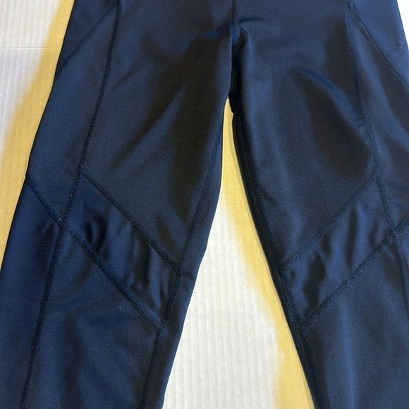 Free People Movement black side mesh leggings yoga pants with design high waist - Picture 7 of 8